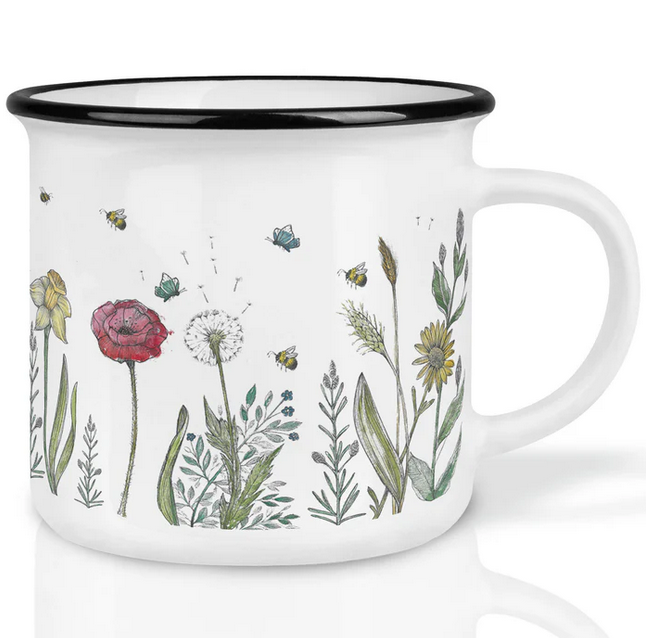 Keramiktasse LIGARTI Blumenwiese