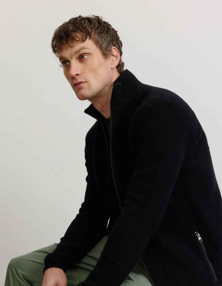 BUXUS Fleece Hoodie Jacke, Biobaumwolle  