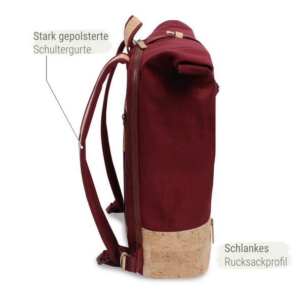 Sperling "Daily" Rolltop Rucksack red