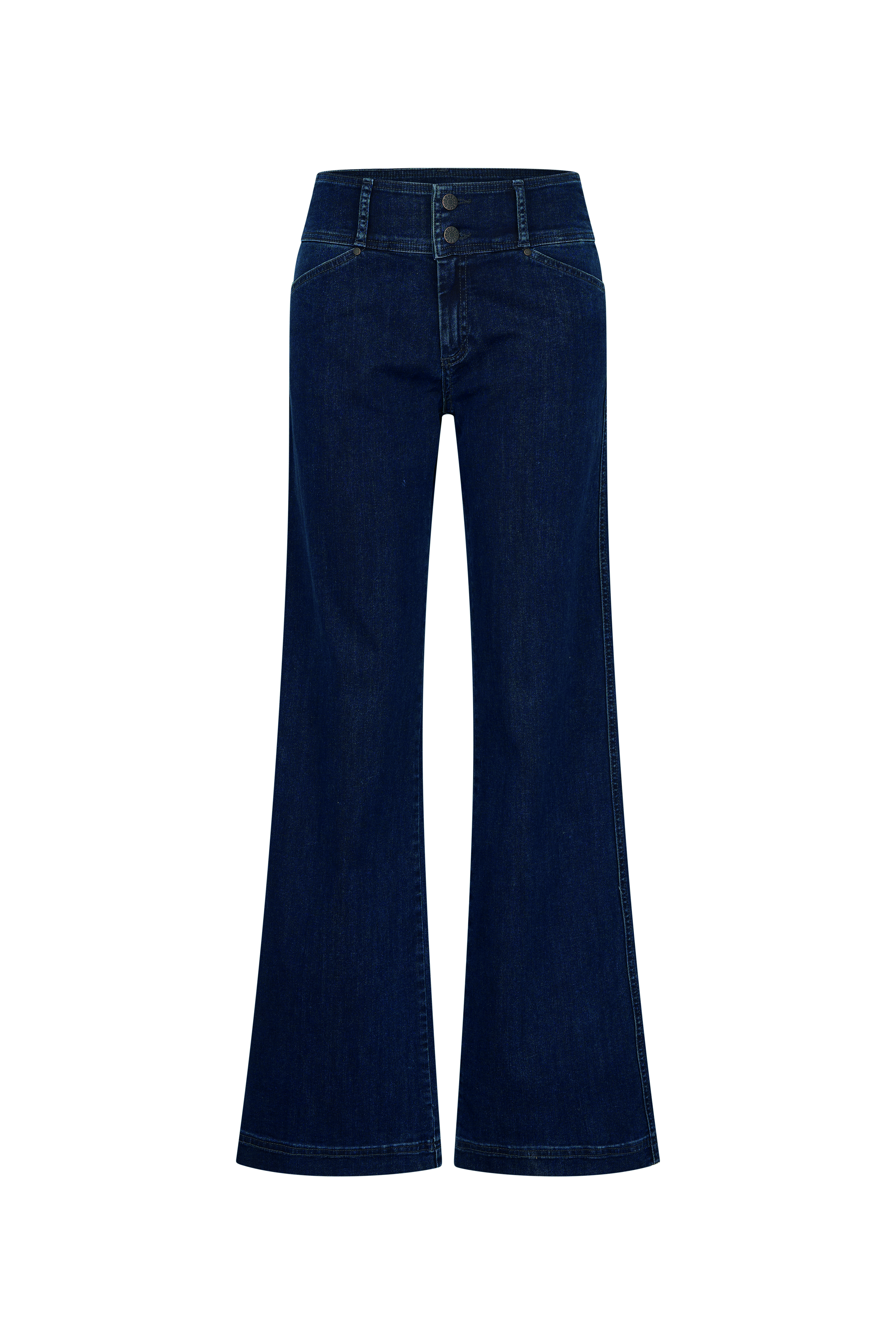 Jeans mit weitem Bein, blau Gr.34-42    