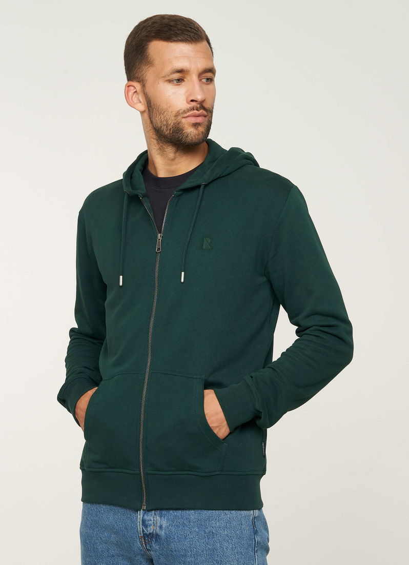 Birch Kapuzenzipper grün S - XL