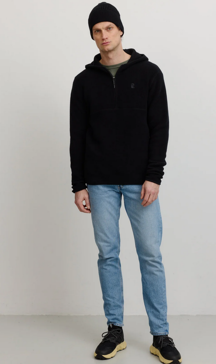 CAIMITO Fleece Hoodie, Biobaumwolle 