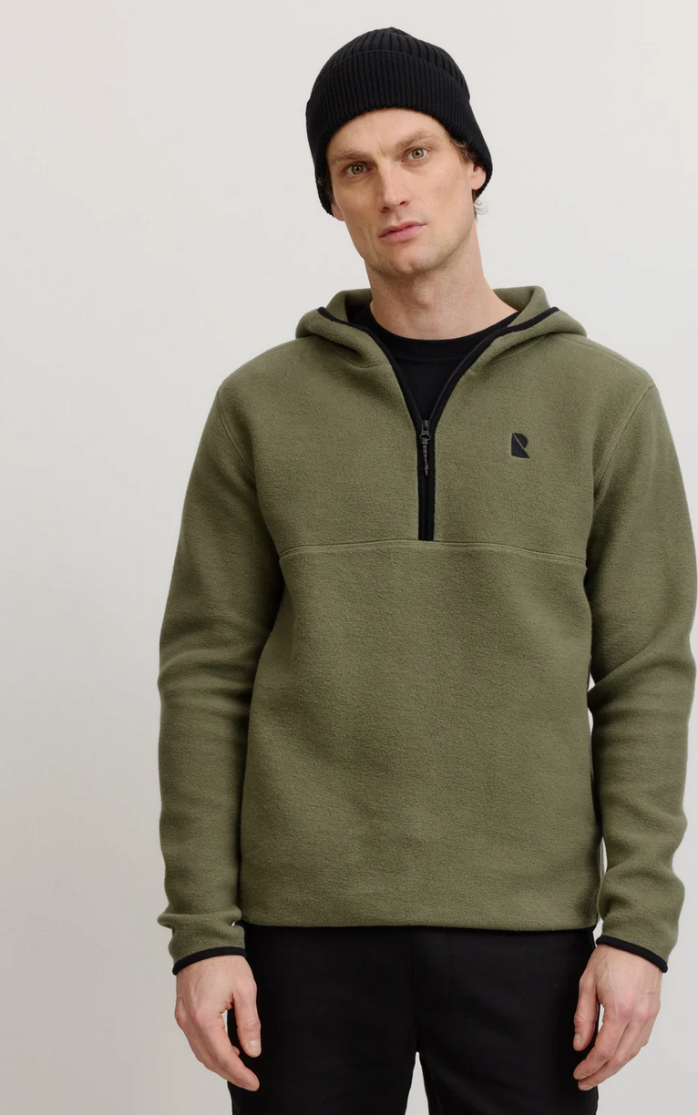 CAIMITO Fleece Hoodie, Biobaumwolle  green