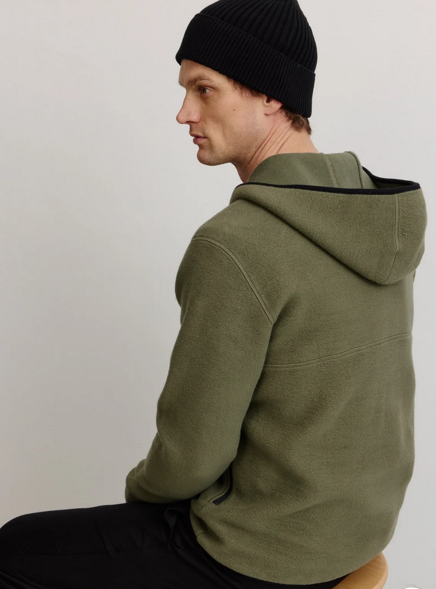 CAIMITO Fleece Hoodie, Biobaumwolle  green