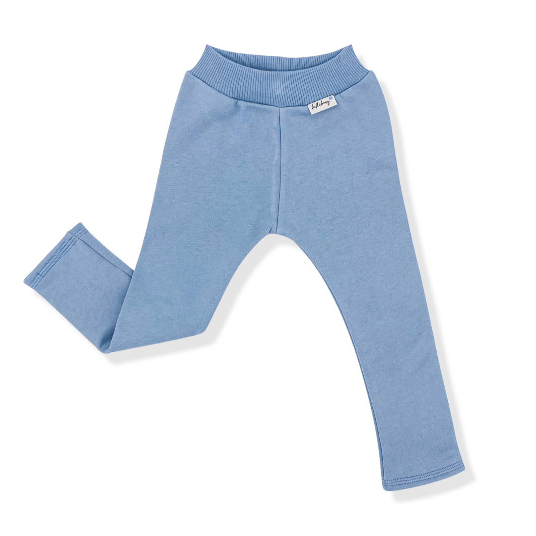 luftabong BIO Leggings Luftblau mit Bündchen Luftblau